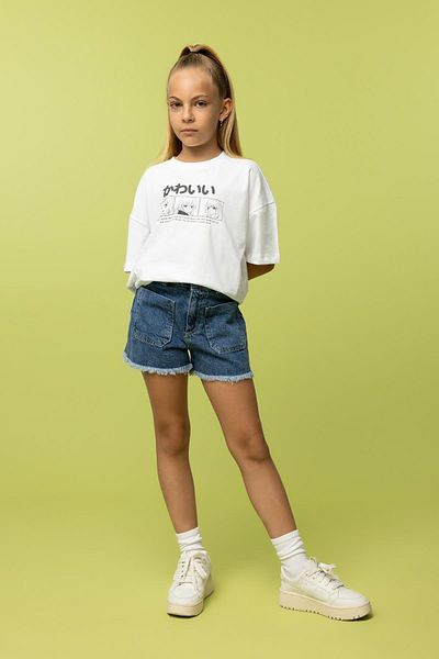 DeFacto Girl's Cargo Fit Jean Shorts B0720a823hs