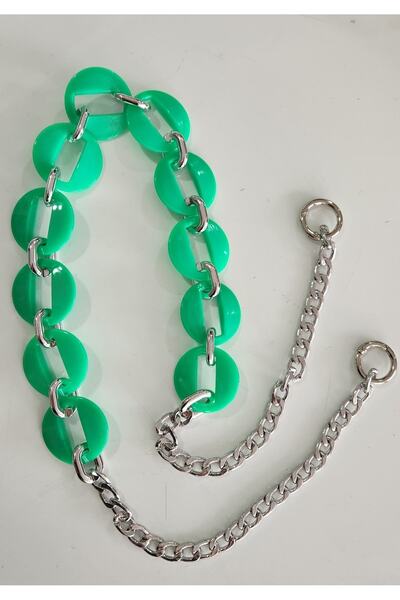 fundahobi حزام حقيبة سلسلة أكريليك-أخضر