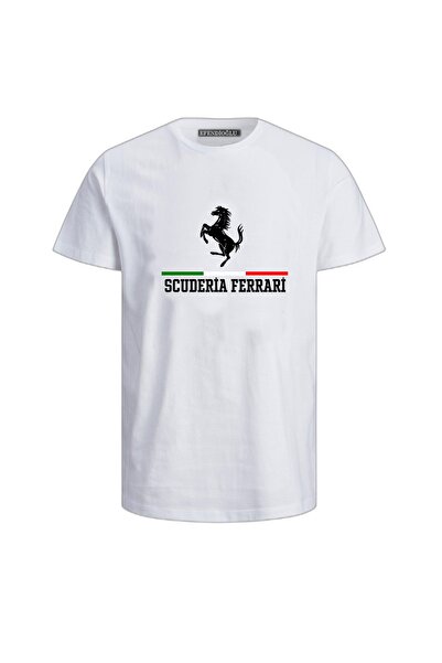Efendioğlu Design Scuderia Ferrari F1 Baskılı Formula1 T-shirt