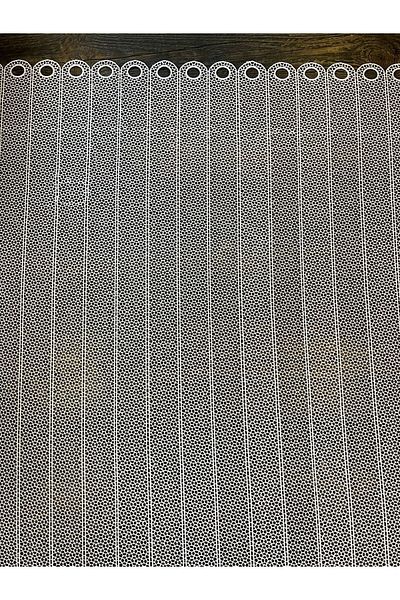 VANESSA PERDE Panel Kitchen Guipure Dense Lace Size 90 Cm Milk White