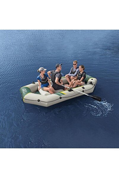 Oyuncakmatik Bestway Inflatable Pontoon x4 Seater Şişme Bot 320 x 148 x 47 cm