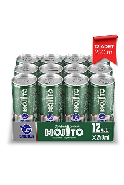 Dark Blue Mojito Enerji Içeceği, 250 ml (12'Lİ PAKET, 12 ADET X 250 ML)