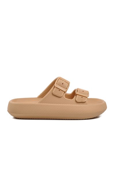 AYAKMOD 23Y001 Anna Caramel Double Banded Women's Slippers