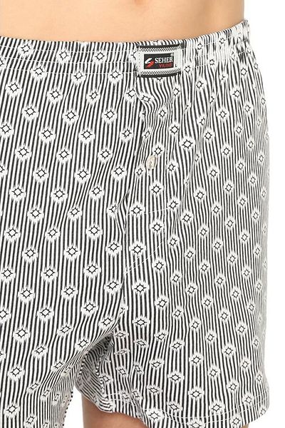Seher Yıldızı Ανδρικά βαμβακερά Boxers Frost με σχέδια, Συσκευασία των 6