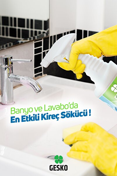 GESKO Banyo,Duşakabin,Armatür Kireç Sökücü Spray 750 ML