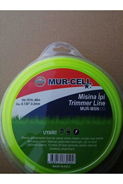 MUR-CEL Tırpan Yedek Yeşil Misina Ipi 3.3 mm