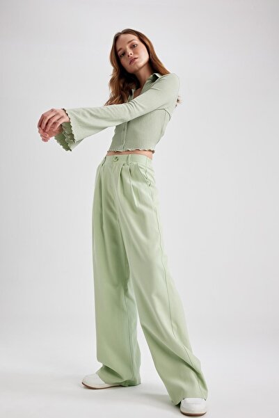 DeFacto Wide Leg Uzun Boy Pantolon