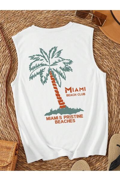 Stendhal MİAMİ BASKILI ERKEK OVERSİZE ATLET