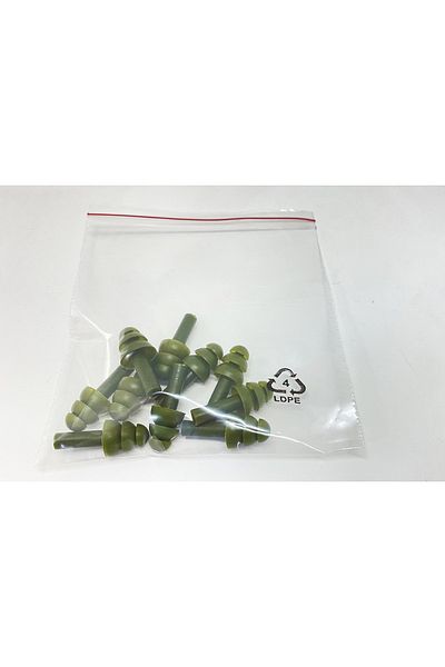Armel Plastik ve Matbu Baskı Green Ear Stopper Sound Noise Swimming Sleeping Stopper Waterproof Spigot 10 PCS