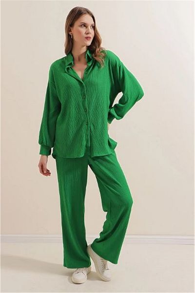 Bigdart 5858 Grüner Damen-Doppelanzug