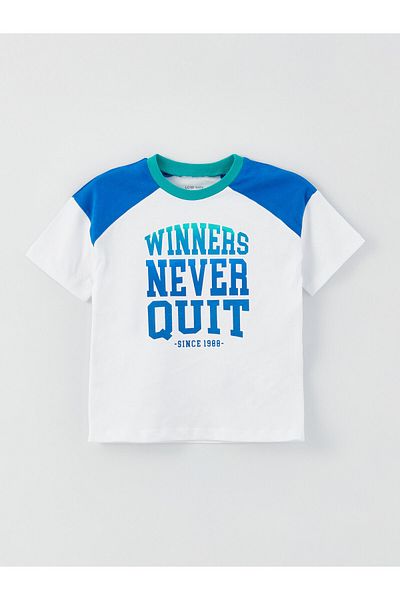 LC Waikiki Crew Neck T-Shirt and Shorts for Baby Boy - Set of 2