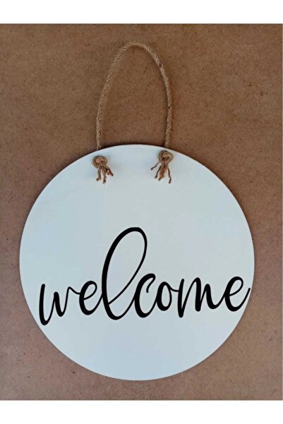 KAĞAN SÜS Kapı Süsü Welcome Siyah Hediyelik Kps 43