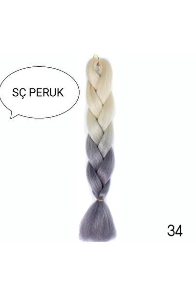 SÇ PERUK M34-African Platinum Ashy Auburn - 100 g Omreli, 60 cm Rasta Tiwist ...