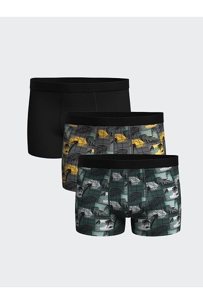 LC Waikiki Standard Mold Flexible Fabric Ανδρικά Boxers 3 τεμαχίων