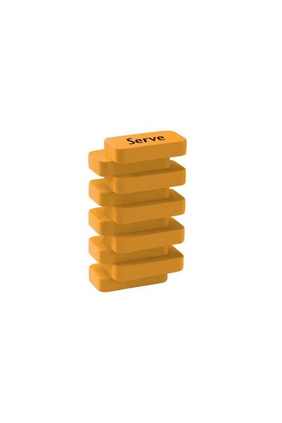 Serve Steps Γόμα Παστέλ Μουστάρδα