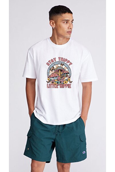 barsdepo Μπλουζάκι Stay Trippy Little Hippie Printed Oversive