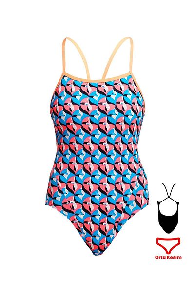 FUNKİTA Funkita SS Run Fox Run Women's Training Swimsuit with Thin Straps