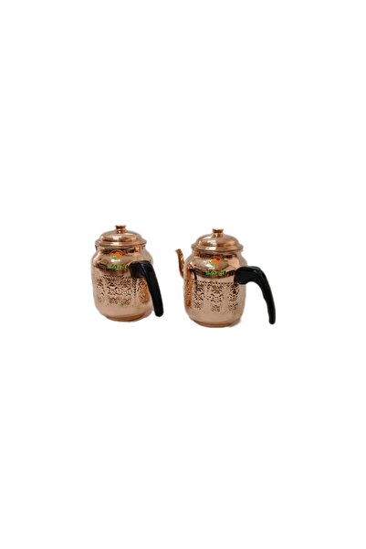 SAFİR Copper Coffee Pot, 2 Pieces Best Quality Copper Teapot for Tea Boiler Coffee Pot A++