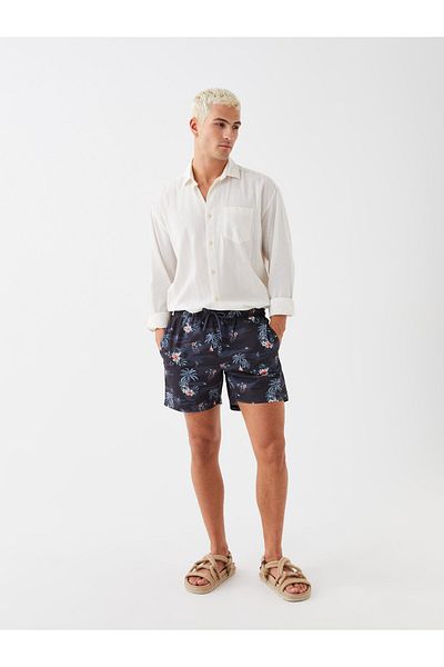 LC Waikiki Men's Patterned Short Length Sea Shorts