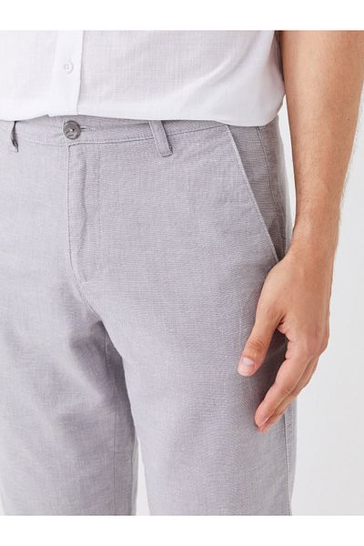 LC Waikiki Standard Fit Linen Blended Men's Bermuda Shorts