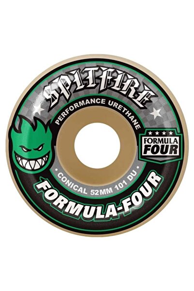 Spitfire F4 Conical Green Print 52mm 101Du Kaykay Tekerleği