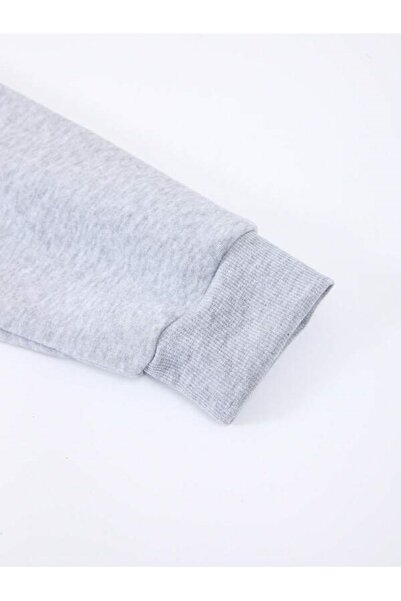 MOONBULL Unisex mikina v šedé barvě s potiskem Miami