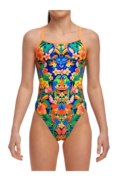 FUNKİTA Funkita SS Jungle Town Girl's Training Swimsuit with Thin Straps