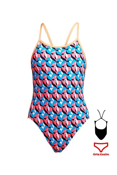 FUNKİTA Funkita SS Run Fox Run Girl's Training Swimsuit with Thin Straps
