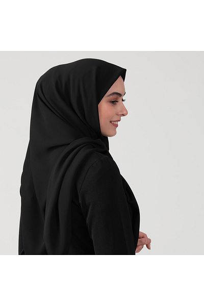 ipekistanbul Μαντίλι Medina Silk 110 x 110 cm - Μαύρο
