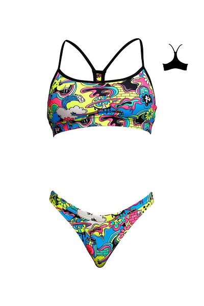 FUNKİTA Funkita Smash Mouth Women's Bikini Set, Bottom Top Bikini