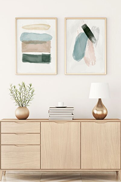 huhuli Pictură abstractă cu cadru din lemn