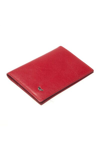 Tergan Red Genuine Leather Driver's License and Card Holder - 1170c71