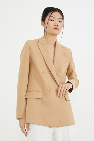 PAULMARK Lined Double Breasted Blazer