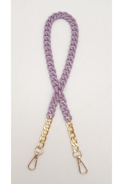 angel çanta aksesuar Geantă metalică colorată Angel 60 cm - Accesoriu violet cu detaliu de lanț