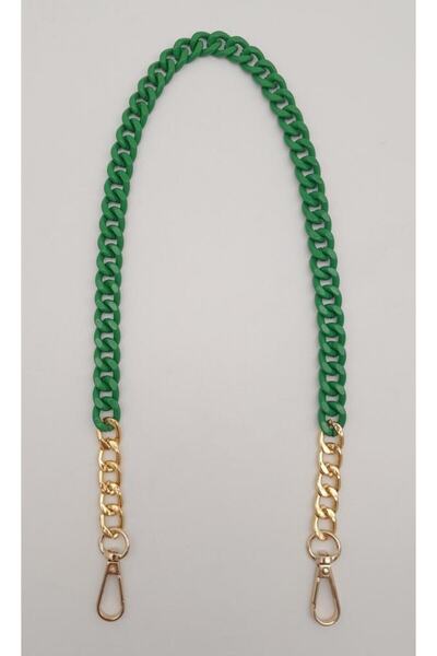 angel çanta aksesuar Accesoriu Geanta Angel Metal Colorat 60 cm Lant cu carlig Verde