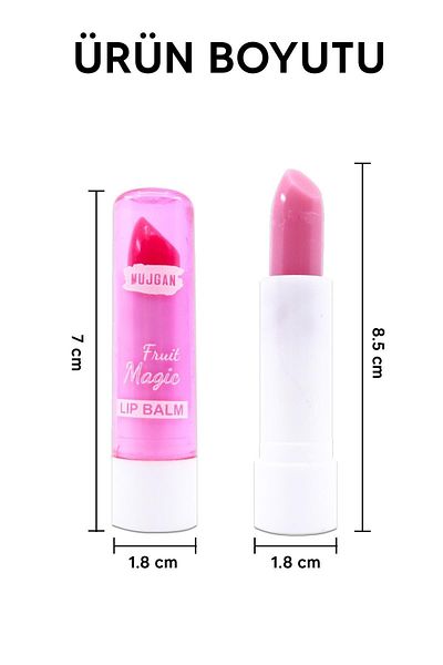 MUJGAN Fruit Magic - Pomegranate Lip Moisturizer, Red Fruit