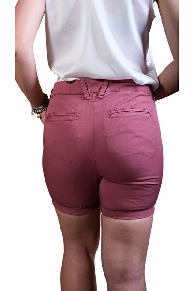 Blues Outlet KADIN DUBLE PAÇA KANVAS ŞORT-GÜL KURUSU