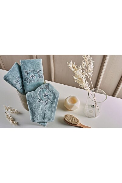 Le Atölye Paris Micro Fiorella 3-пакет рушників для рук, зелений