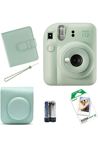 Fujifilm İnstax Mini 12 Fotoğraf Makinesi+Askı+pil +10'lu film+Albüm (LİLA)