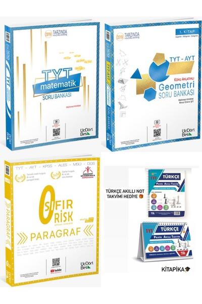 Üç Dört Beş Yayıncılık 345 YAYINLARI 2024 TYT MATEMATİK GEOMETRİ PARAGRAF SOR...
