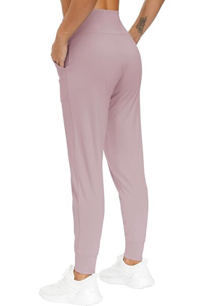 GHASSY CO. Women's High Waist Yoga Running Workout Joggers Lightweight Sweatpants