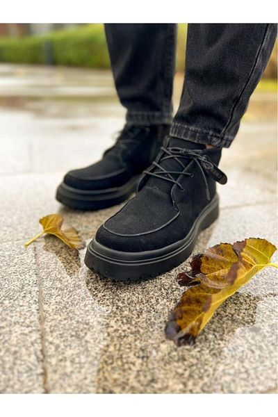 BPM Chekich CH213 Suede ST Ανδρικές Μπότες ΜΑΥΡΟ