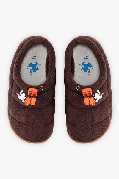 HOPFRÖG Παιδικά παπούτσια Hoppuff Fleece Brown Barefoot