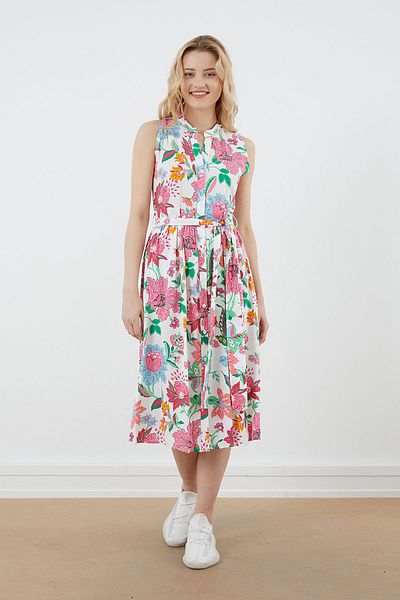 PAULMARK Sleeveless Patterned Dress