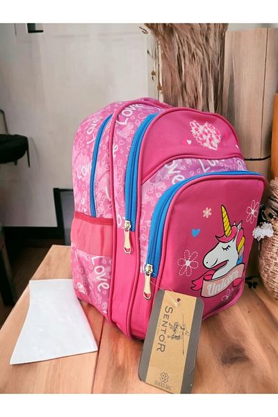 Sentor Unicorn Printed Quality School Bag and Lunch Box