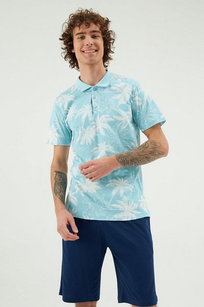 Eros 30250 Palm Tree Print Shorts Set