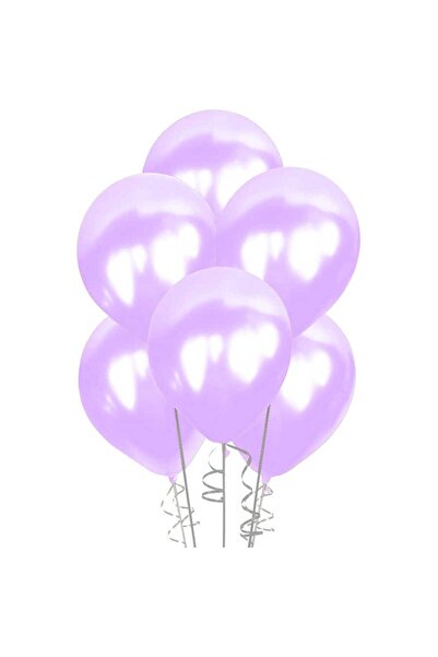 E Elmas بالون عيد ميلاد ميتاليك ليلك (10 قطع - 30 سم)