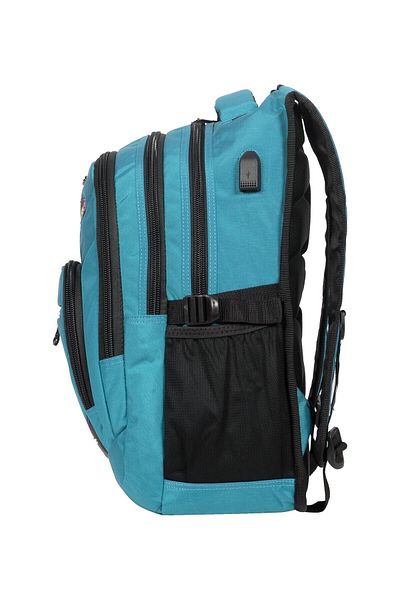 Miracle RELAXION Rucsac cu 4 compartimente din material textil impermeabil pentru liceu, cu compartiment pentru tablete