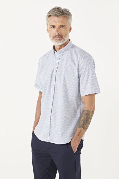 PAULMARK Κοντομάνικο πουκάμισο με σχέδια