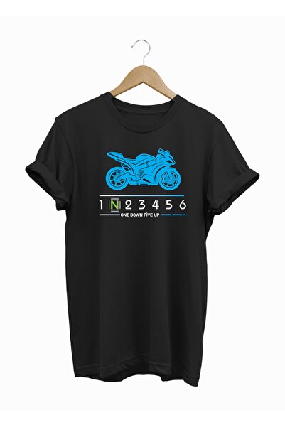 WİDİ Blue Racing Engine - Tricou cu imprimeu Blue Racing Engine
